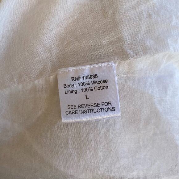 Anthropologie Love Sam Floral cold shoulder top blouse sz L - Picture 14 of 14